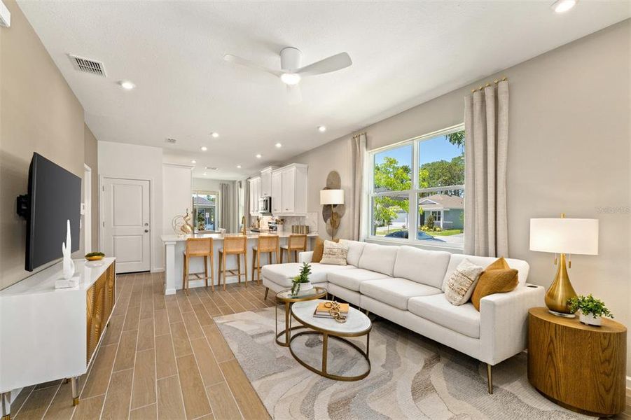 Furnished interior view inside a new home in , Orlando (Image 5). Furnished interior view inside a new home in , Orlando (Image 5).