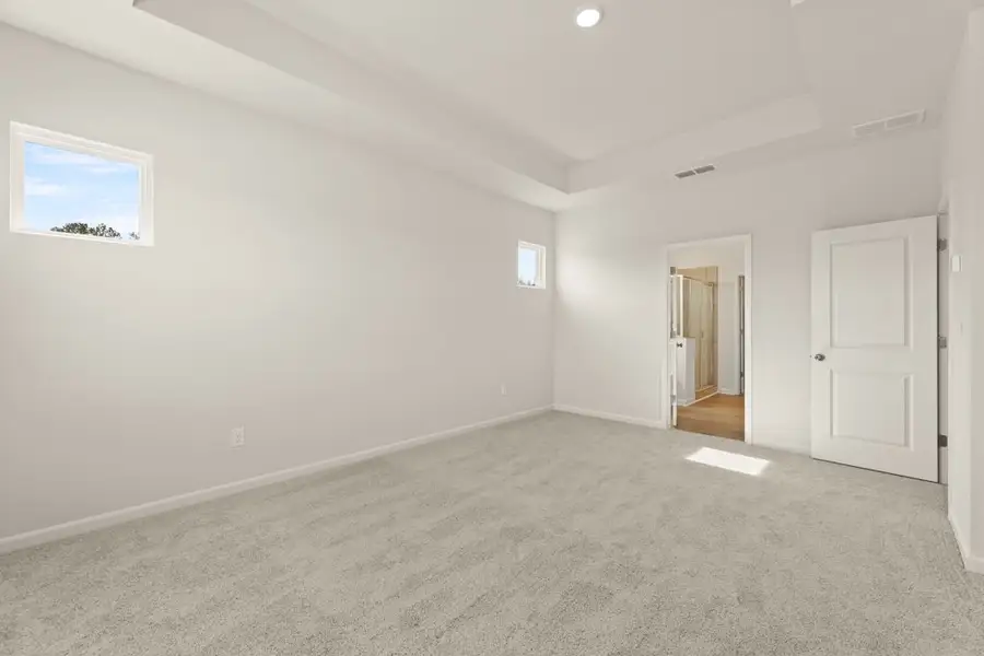 A room with white walls. A room with white walls.