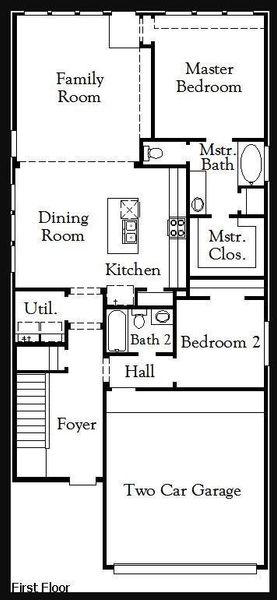 2D floor plan layout of this home in Bridgeland, Cypress, TX (Image 2). 2D floor plan layout of this home in Bridgeland, Cypress, TX (Image 2).