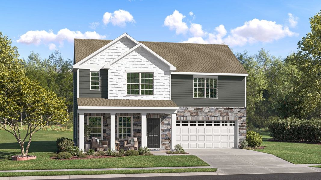 Exterior F with landscaping