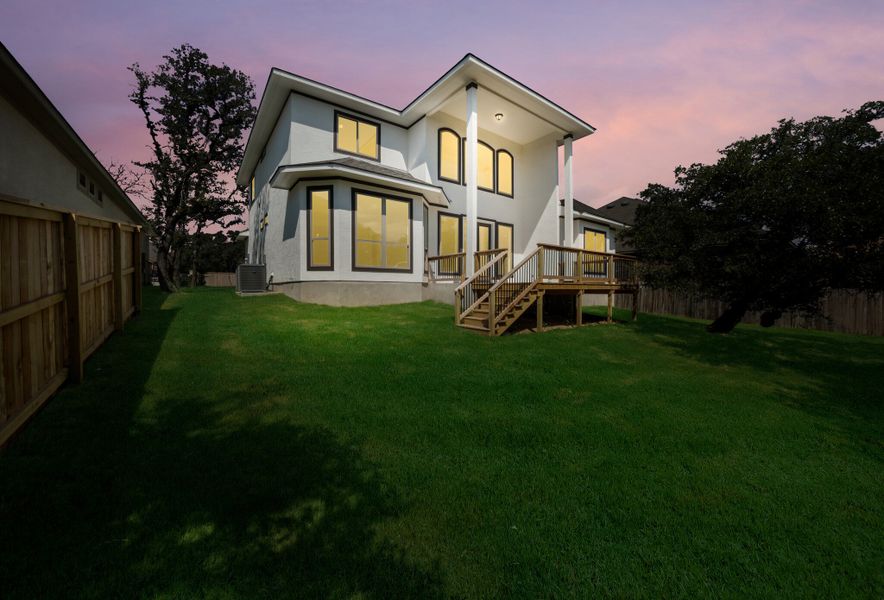 Representative exterior details of a home built from the The Travis by Whitestone Custom Homes in Johnson Ranch, Bulverde (Image 33).