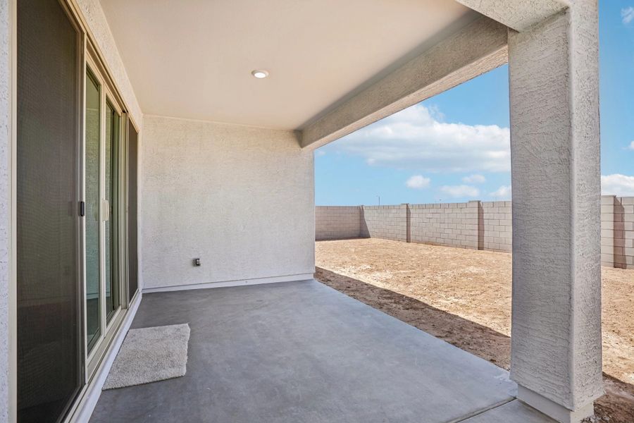 Covered patio