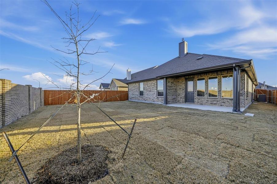 Exterior details and patio area of a home in Morningstar, Aledo (Image 4).