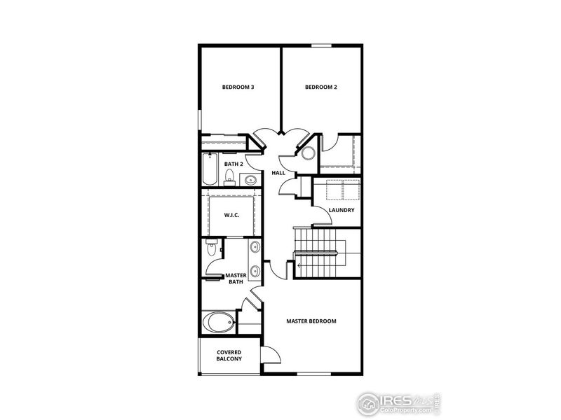 2D floor plan layout of this home in , Johnstown, CO (Image 6).