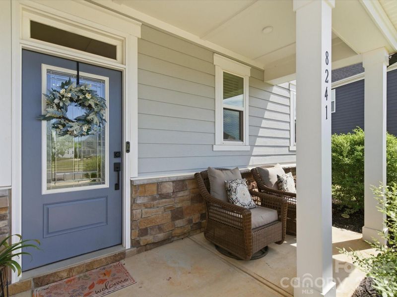Exterior details and patio area of a home in Wilson Creek Executive Series, Indian Land (Image 24).