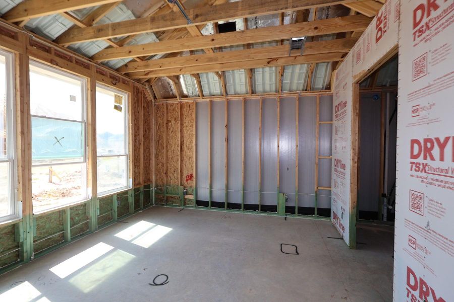 In-progress construction of a new home in Dunham Pointe, Cypress, TX (Image 3).