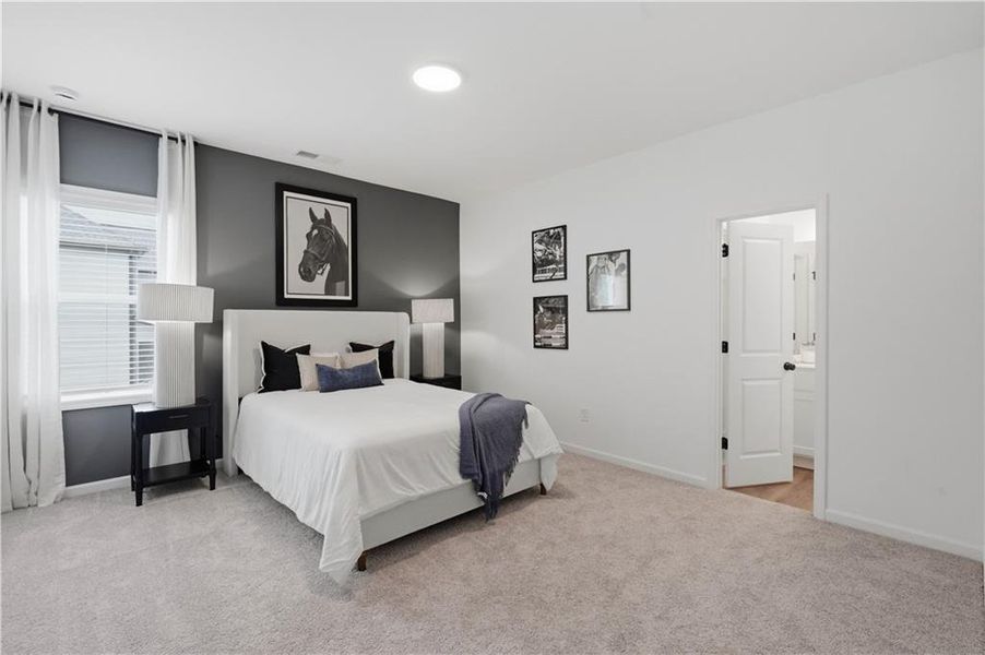 Furnished interior view inside a new home in The Stables at Ewing Chapel, Dacula (Image 19).