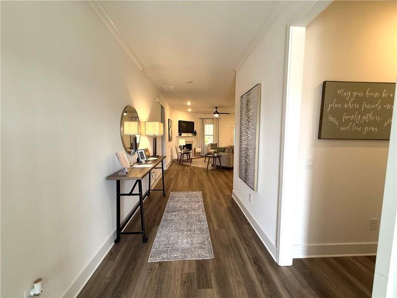 Furnished interior view inside a new home in Thunder Ridge, Dawsonville (Image 8).