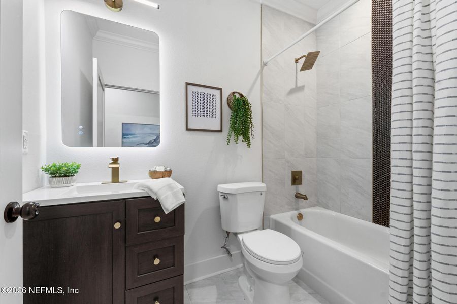 Furnished interior view inside a new home in , Jacksonville (Image 9).