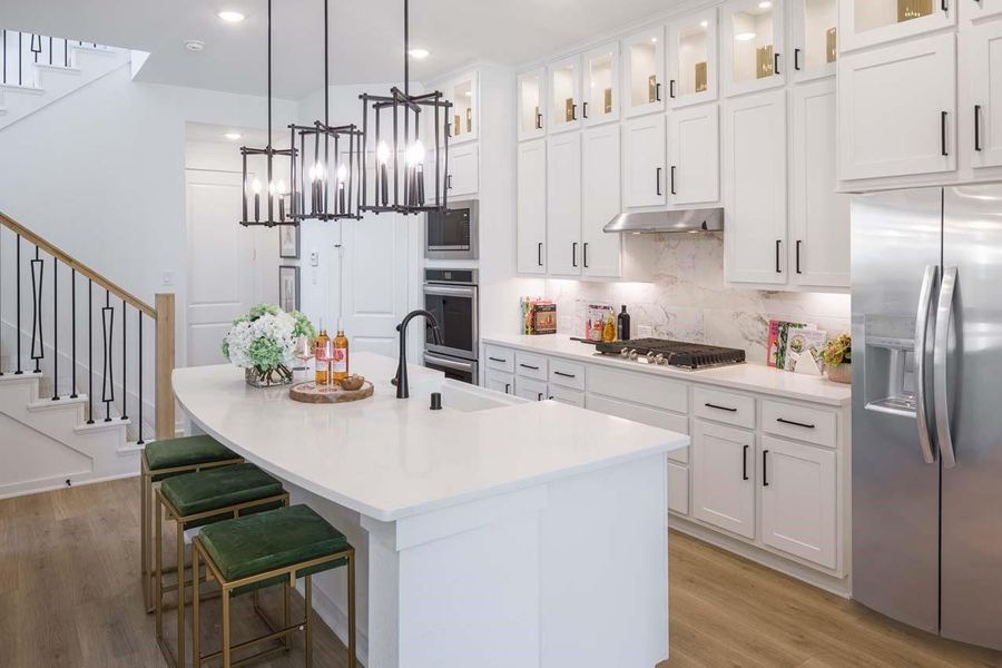 Furnished interior view inside a new home in Woodforest Townhomes, Montgomery (Image 7).