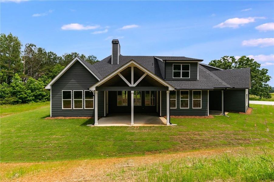 Exterior details and patio area of a home in The Meadows at Lake Circle, Buchanan (Image 29).