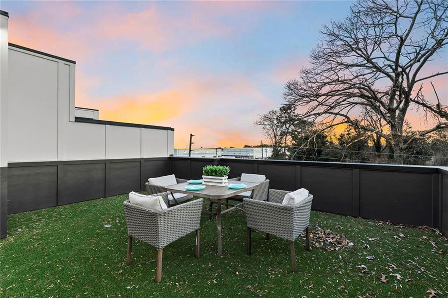 Exterior details and patio area of a home in , Atlanta (Image 26).