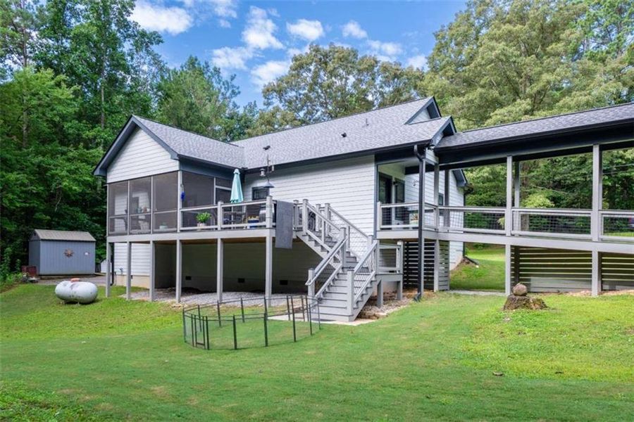 Exterior details and patio area of a home in , Ellijay (Image 36). Exterior details and patio area of a home in , Ellijay (Image 36).