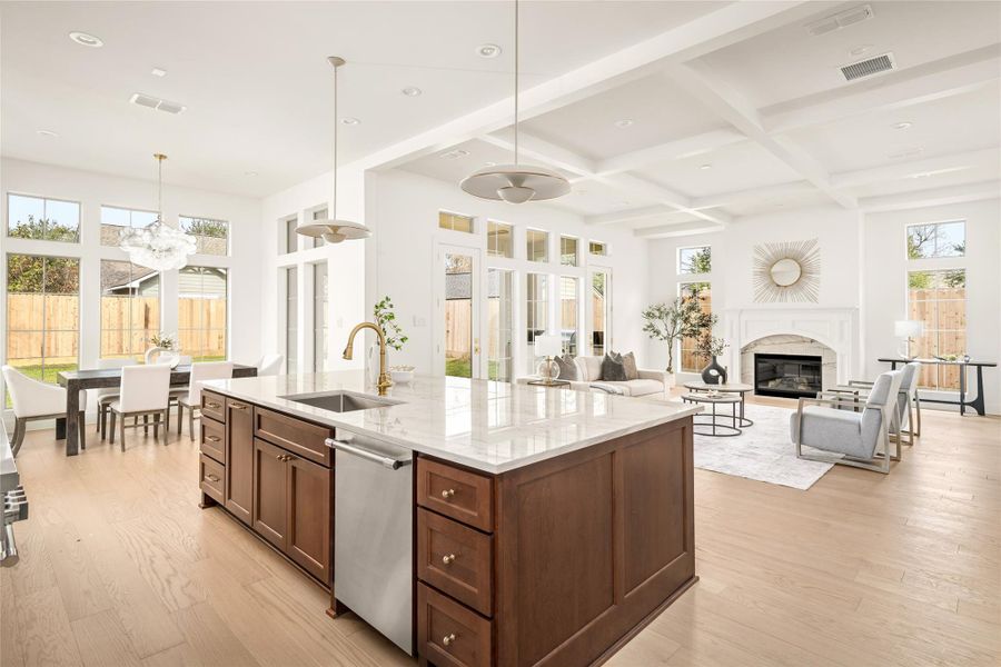 Furnished interior view inside a new home in , Houston (Image 11).