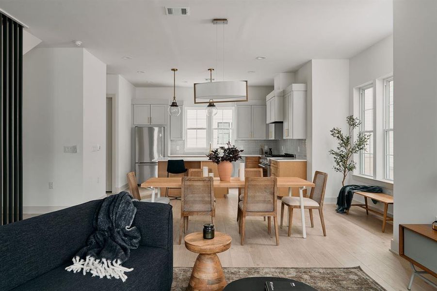 Furnished interior view inside a new home in , Austin (Image 4). Furnished interior view inside a new home in , Austin (Image 4).