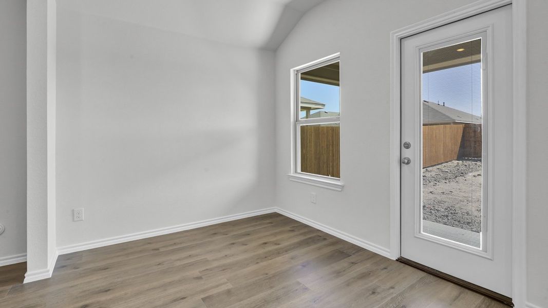 Representative unfurnished interior of a home built from the Adelaide by D.R. Horton in Stonewyck Farms, Ennis (Image 11). Representative unfurnished interior of a home built from the Adelaide by D.R. Horton in Stonewyck Farms, Ennis (Image 11).