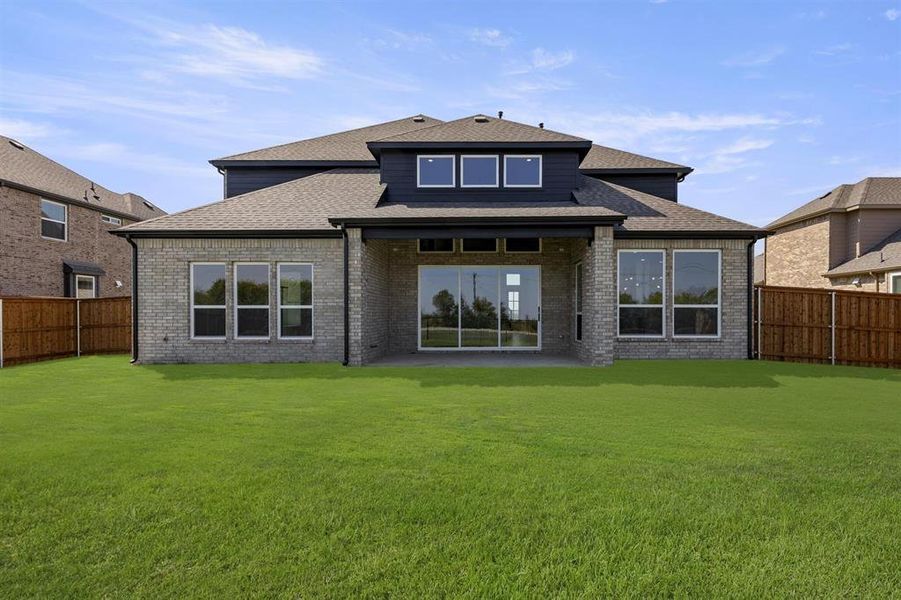 Front exterior of a new home in Polo Ridge, Mesquite, TX, highlighting curb appeal (Image 23).