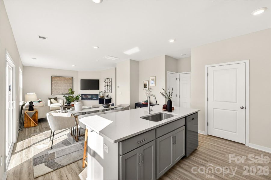 Furnished interior view inside a new home in The Falls at Newton, Newton (Image 10).