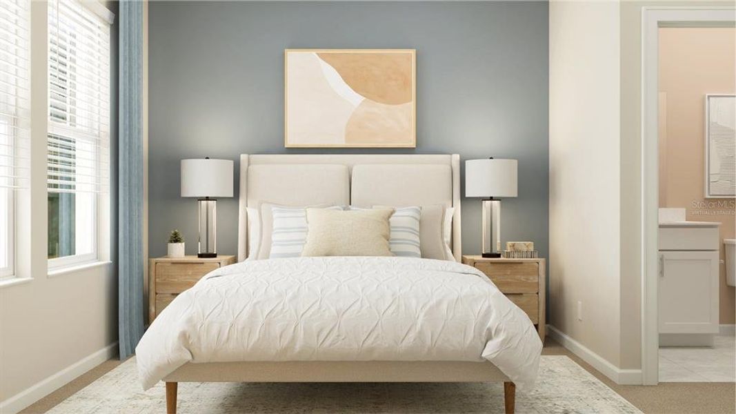 Furnished interior view inside a new home in Meadow Pointe, Groveland (Image 13). Furnished interior view inside a new home in Meadow Pointe, Groveland (Image 13).