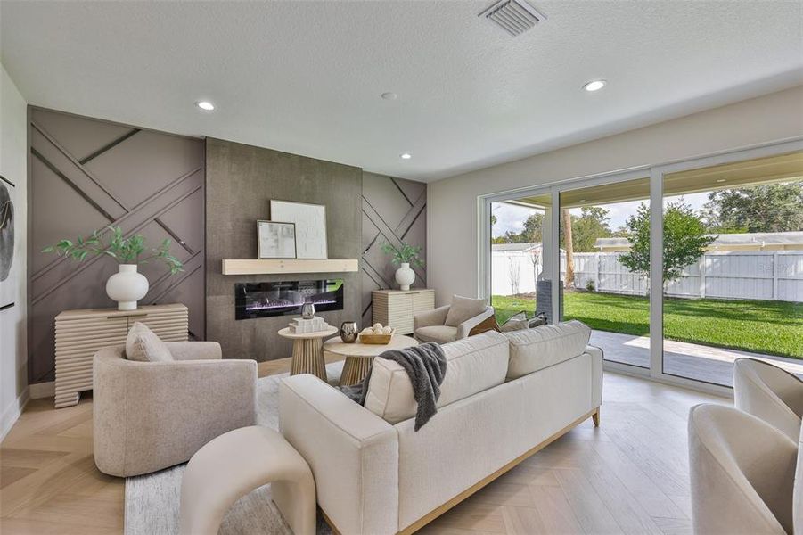 Furnished interior view inside a new home in , Tampa (Image 5). Furnished interior view inside a new home in , Tampa (Image 5).