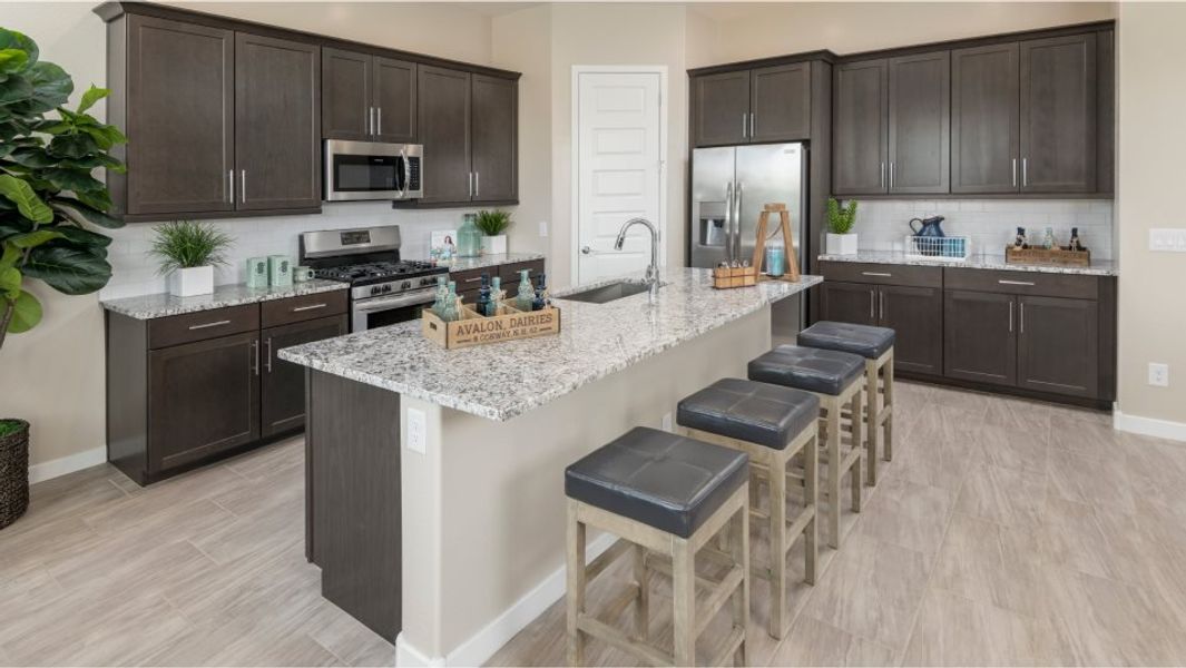 Furnished interior in a model home at Asante: Destiny in Surprise (Image 11).