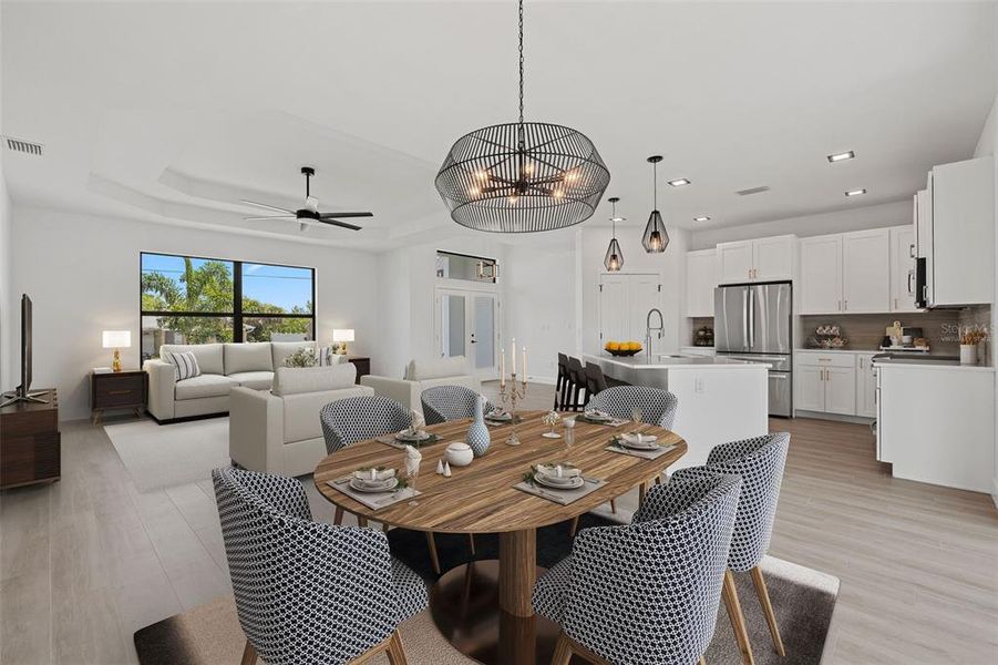 Furnished interior view inside a new home in , Port Charlotte (Image 7). Furnished interior view inside a new home in , Port Charlotte (Image 7).