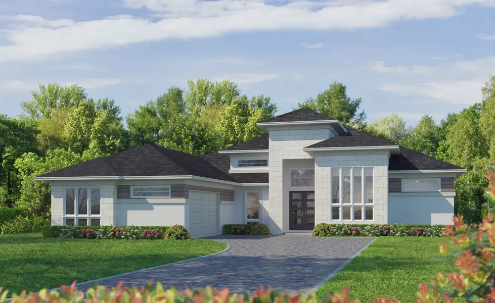 Representative exterior photo of a completed home built from the Egret VIII by ICI Homes in Wellen Park, Venice, FL (Image 5). Representative exterior photo of a completed home built from the Egret VIII by ICI Homes in Wellen Park, Venice, FL (Image 5).