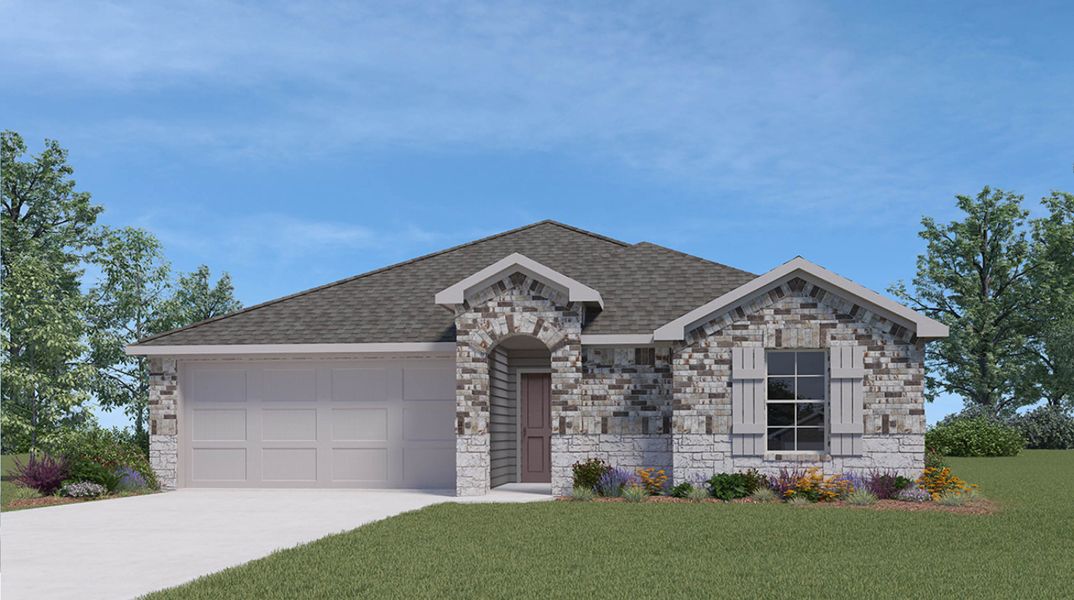 Representative exterior photo of a completed home built from the Ashburn by D.R. Horton in Royal Oak South, Corpus Christi, TX (Image 2). Representative exterior photo of a completed home built from the Ashburn by D.R. Horton in Royal Oak South, Corpus Christi, TX (Image 2).