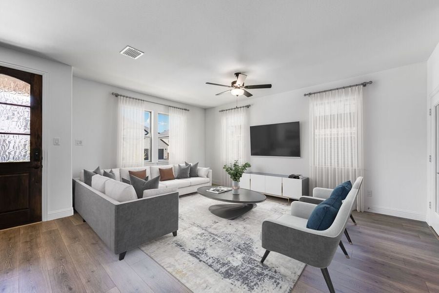 Furnished interior view inside a new home in North Sky Celina, Celina (Image 4).