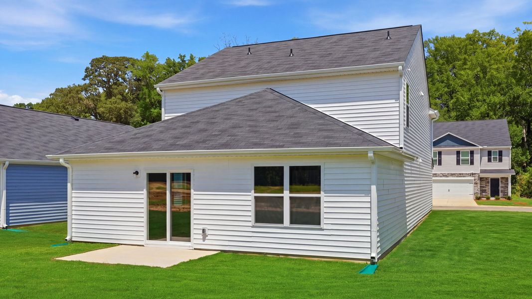 Exterior details and patio area of a home in Carter Ridge, Greenville (Image 22).