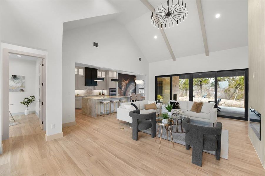 Furnished interior view inside a new home in , Malakoff (Image 16).