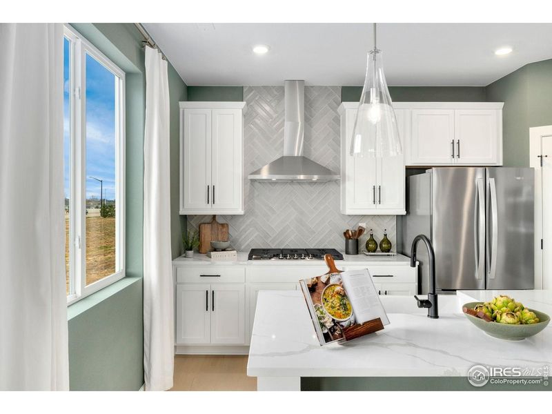 Furnished interior view inside a new home in Hidden Creek, Frederick (Image 13). Furnished interior view inside a new home in Hidden Creek, Frederick (Image 13).