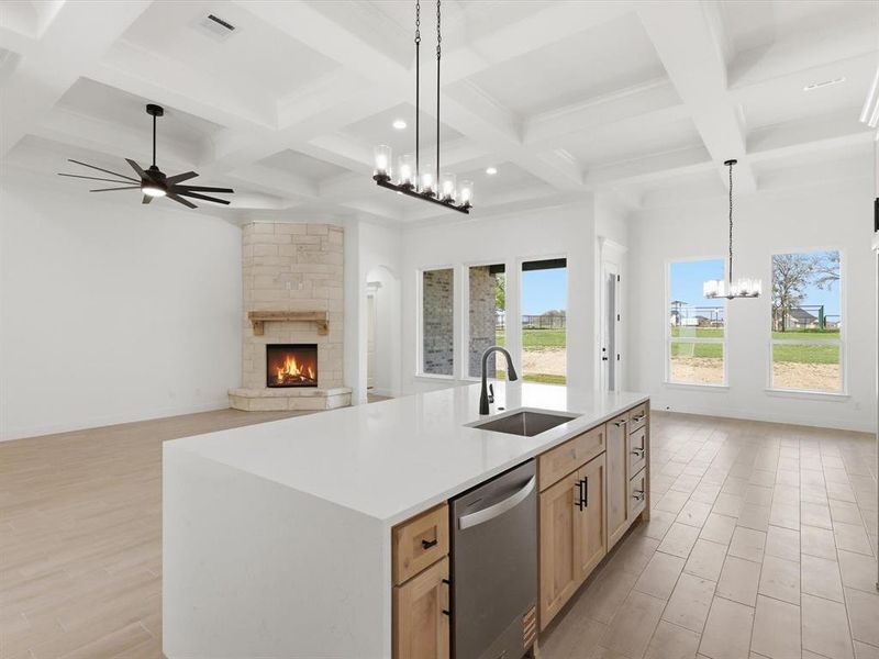 Furnished interior view inside a new home in , Weatherford (Image 8).