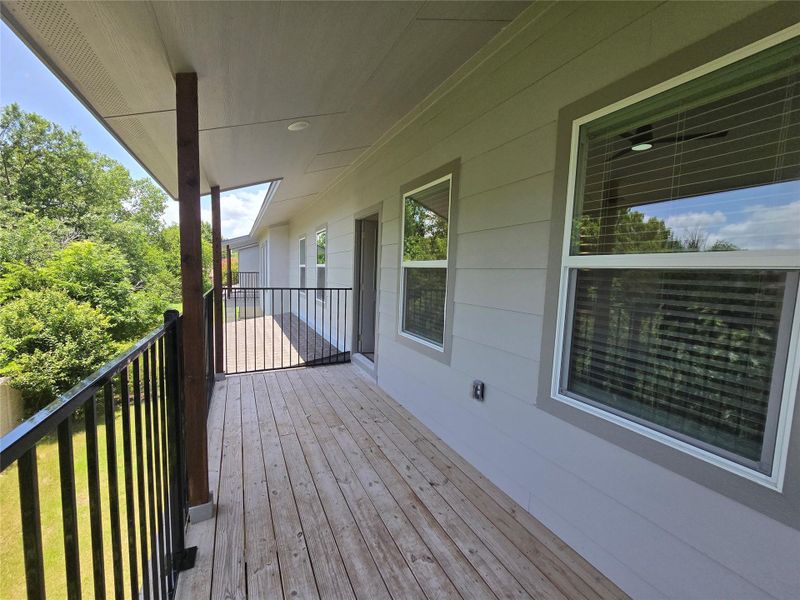 Exterior details and patio area of a home in , Round Rock (Image 3).