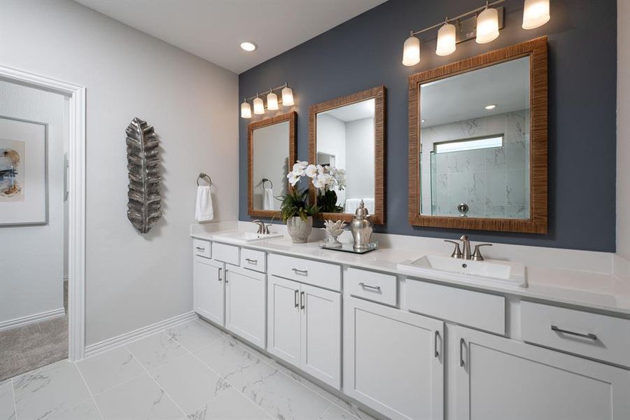 Furnished interior view inside a new home in Villages of Hurricane Creek, Anna (Image 11).