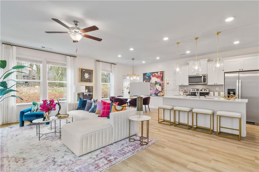 Furnished interior view inside a new home in Bowers Farm, McDonough (Image 16).