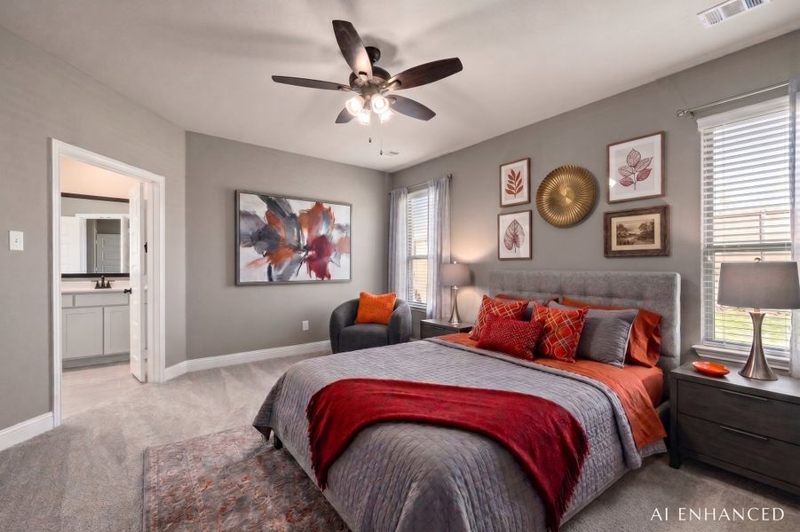 Furnished interior view inside a new home in Summerwood, Red Oak (Image 8).