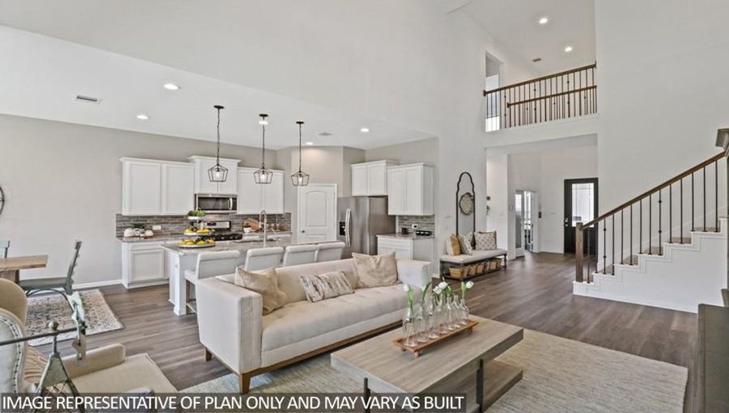 Furnished interior view inside a new home in Hills of Westlake, Conroe (Image 3).