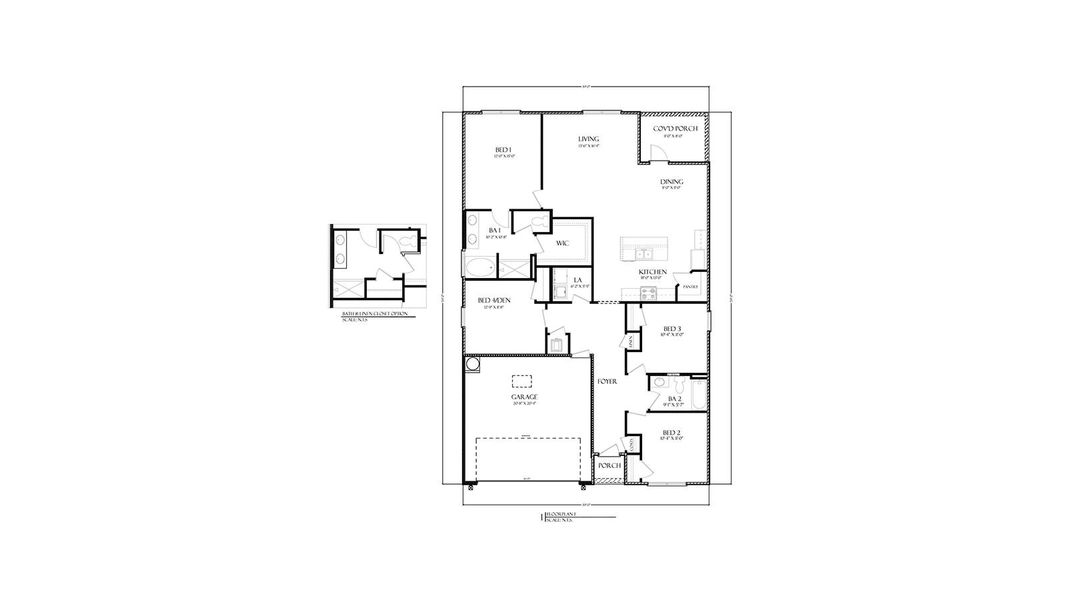2D floor plan layout for the The Cali by D.R. Horton in Wesley Park, Crawfordville, FL (Image 24). 2D floor plan layout for the The Cali by D.R. Horton in Wesley Park, Crawfordville, FL (Image 24).