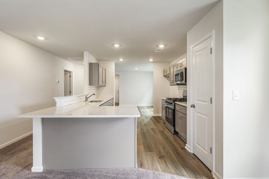 Furnished interior view inside a new home in Wingate, Inman (Image 6). Furnished interior view inside a new home in Wingate, Inman (Image 6).