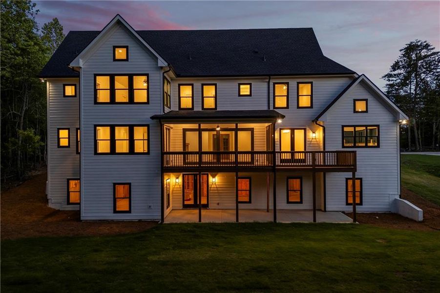 Front exterior of a new home in , Flowery Branch, GA, highlighting curb appeal (Image 57).