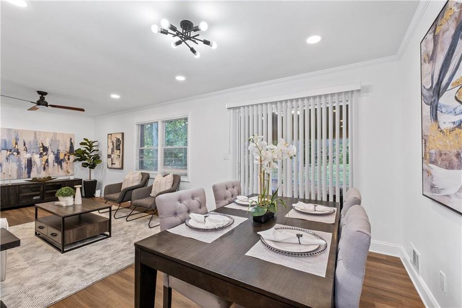Furnished interior view inside a new home in , East Point (Image 8).