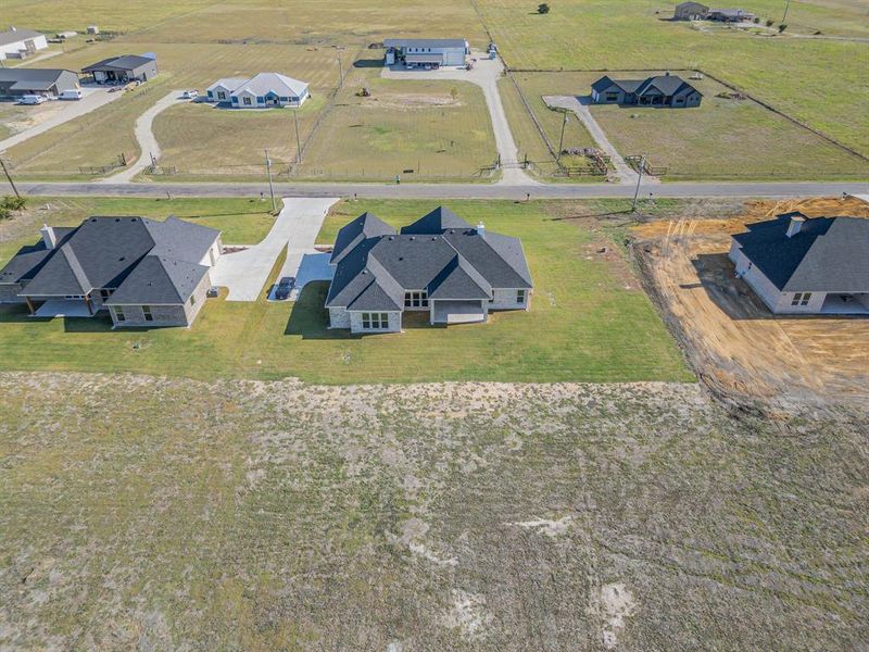 Bird's eye view with a rural view