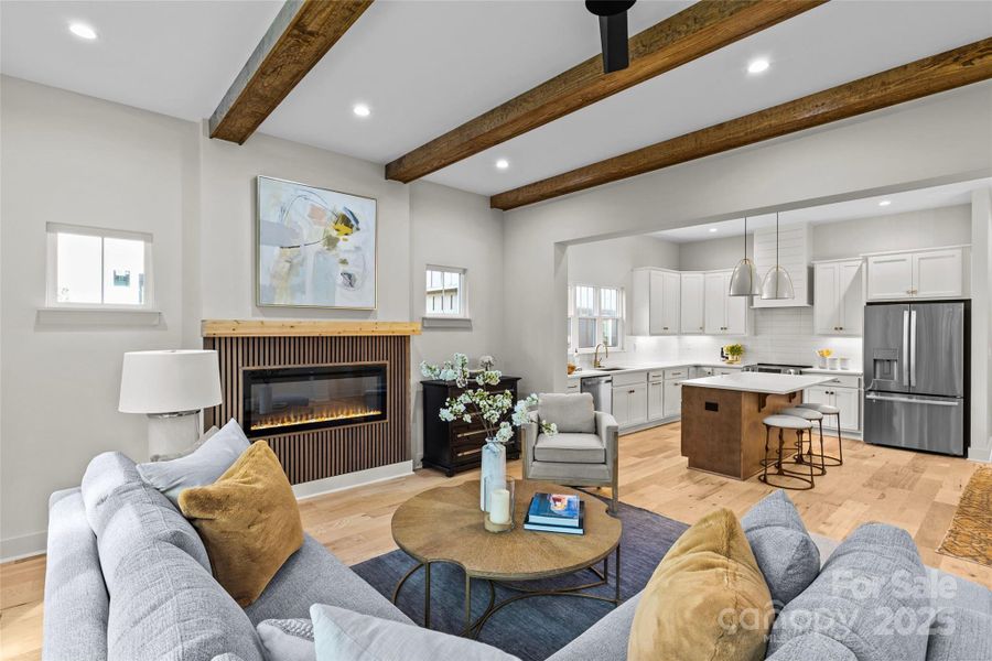 Furnished interior view inside a new home in , Charlotte (Image 16).