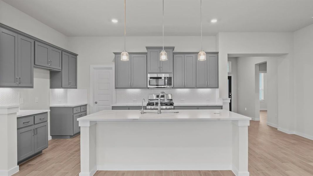 Representative furnished interior of a home built from the Dayton by Chesmar Homes in Lariat, Liberty Hill (Image 6).