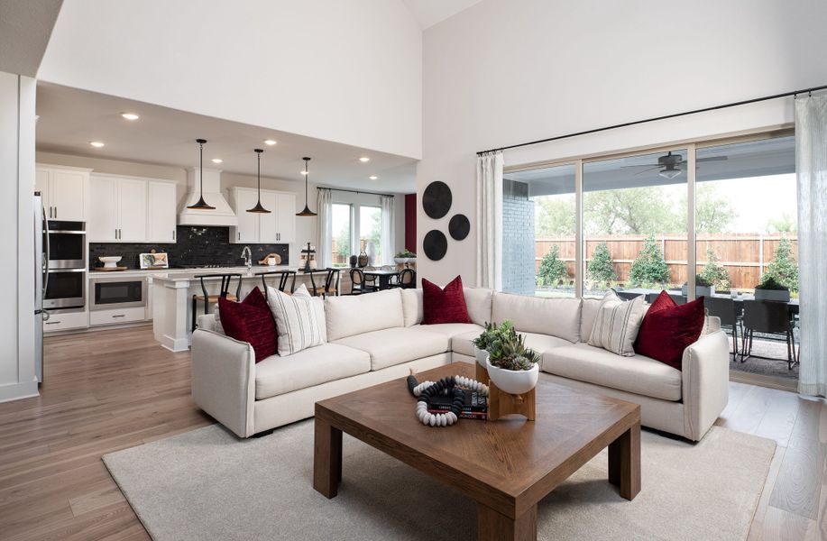Representative furnished interior of a home built from the Owen by Tri Pointe Homes in View at the Reserve, Mansfield (Image 4).