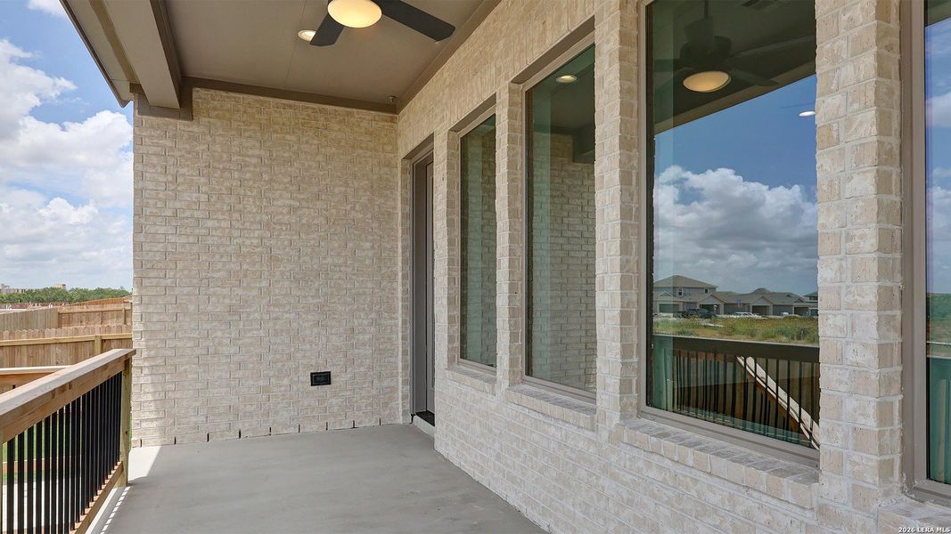 Exterior details and patio area of a home in VIDA, San Antonio (Image 24).