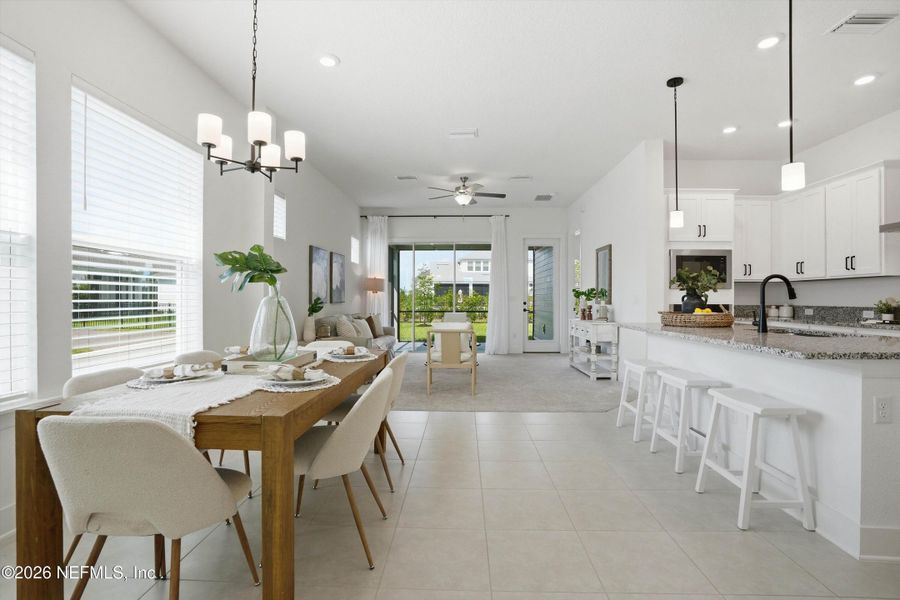 Furnished interior view inside a new home in , Jacksonville (Image 10). Furnished interior view inside a new home in , Jacksonville (Image 10).