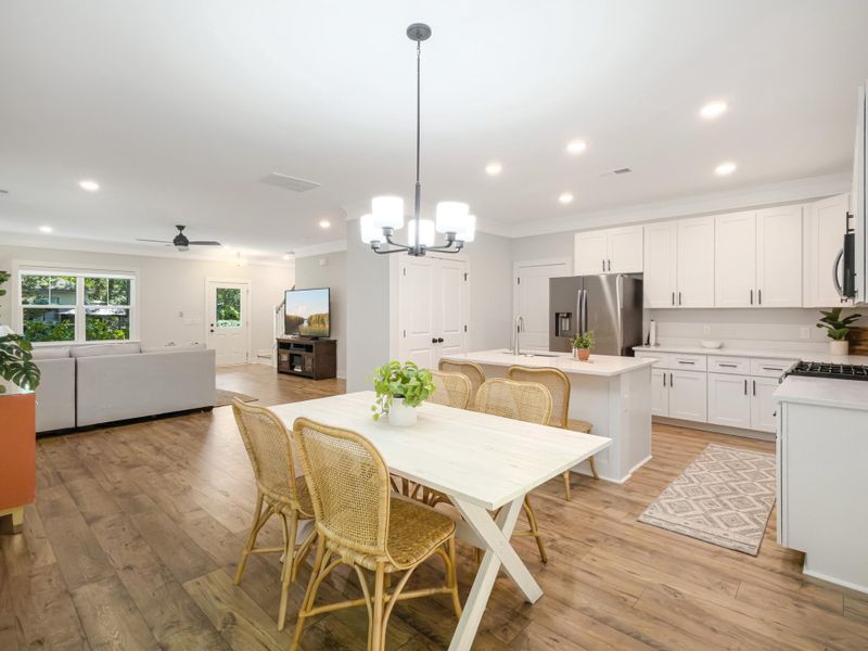 Furnished interior view inside a new home in , James Island (Image 12).