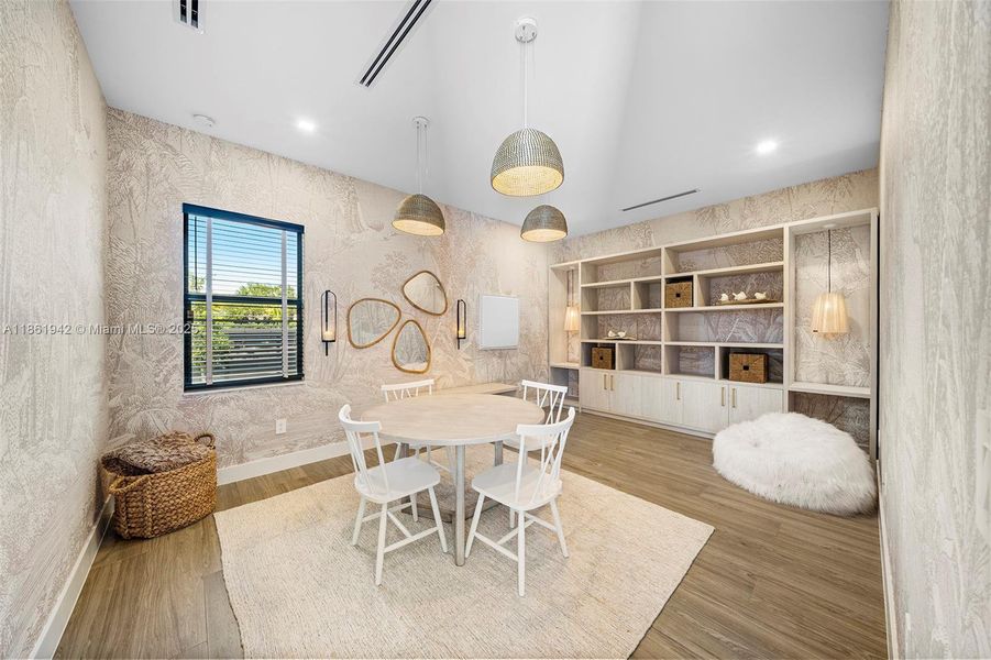 Furnished interior view inside a new home in , Miami (Image 7). Furnished interior view inside a new home in , Miami (Image 7).